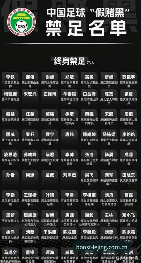 中国足协第三批禁足名单深度解析：乐竞体育平台用户观赛指南
