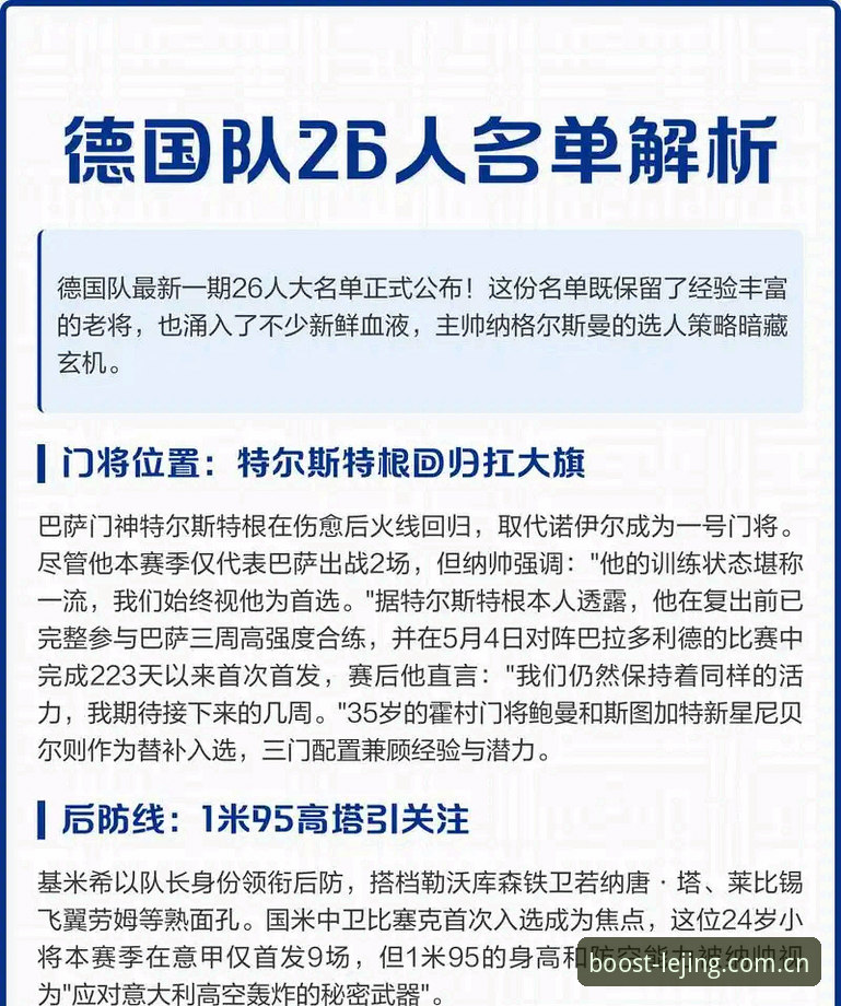 乐竞赛事数据 德国队世界杯名单出炉,40岁诺伊尔回归是惊喜还是冒险?